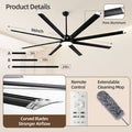 95" Ceiling Fan with Light