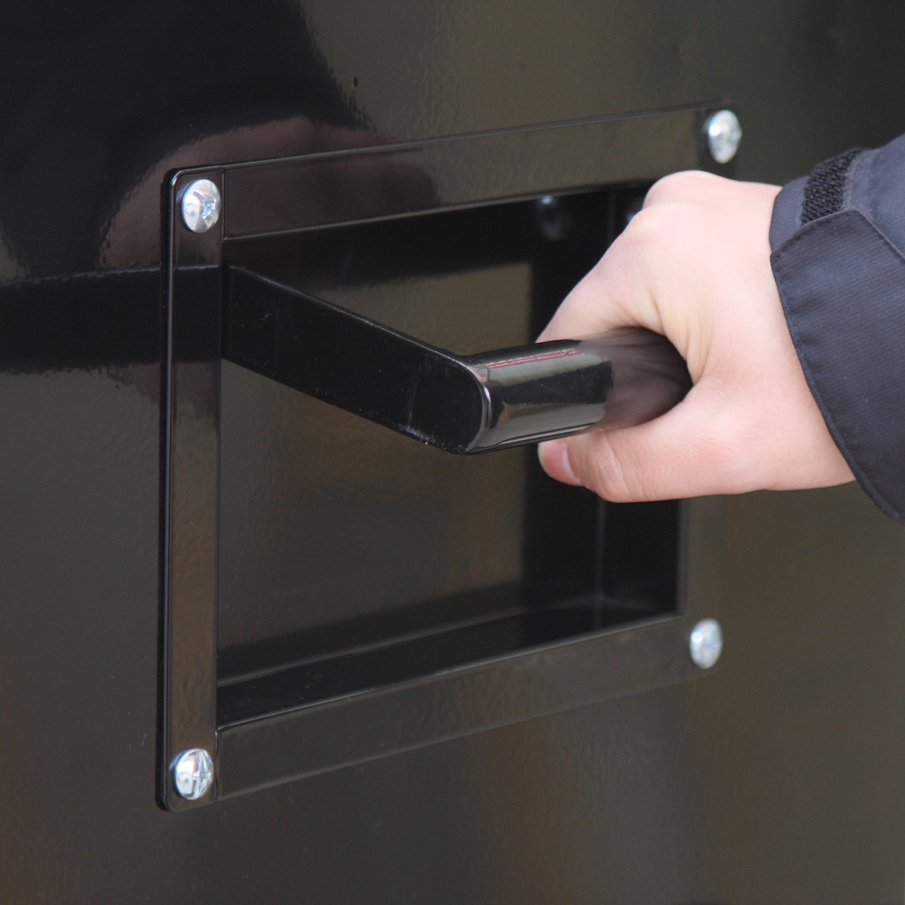 Flip-Top Chest, 3 Drawers, 27" x 18", Black