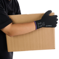 Polyurethane Dipped Knit Gloves, 13ga, XXL/11, Black, 12-Pairs