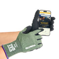 Cut-Resistant Gloves, 18ga, Sandy Nitrile Coated, XXL/11, Cut Level A4, Abrasion Level 5, 12 Pairs