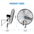 30" Blade Dia, 8200/6600/6400 cfm, 120V, 1/6 Motor HP