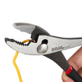 8 in Slip-Joint Pliers w/ Wire Cutter, 3 Zone Jaw