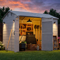 NORTHSKY 8x6 FT Resin Storage Shed with Floor, Outdoor Shed for Backyard