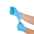 Disposable Nitrile Gloves, 4 mil, Grain, Blue, XL/10, 100 count