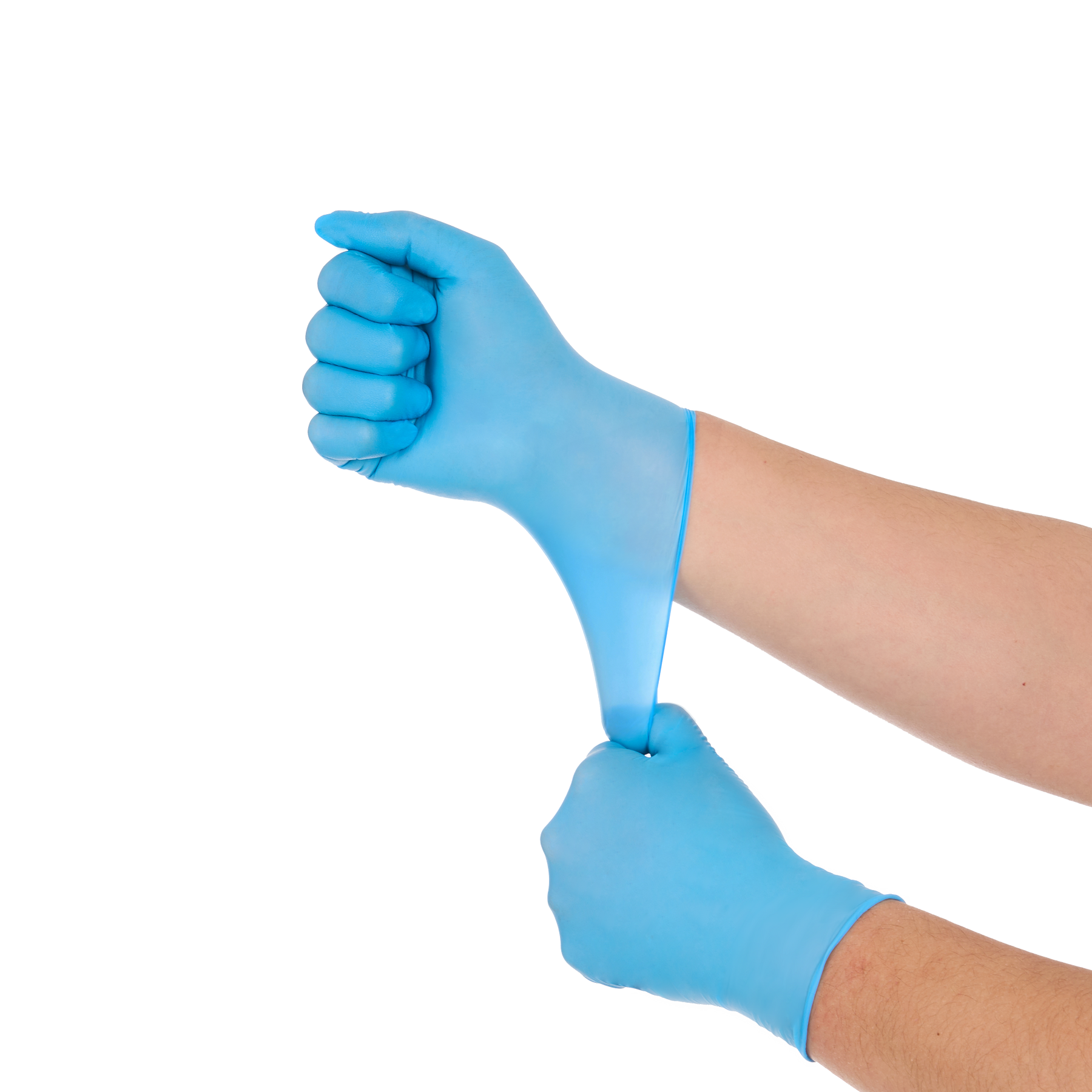 Disposable Nitrile Gloves, 4 mil, Grain, Blue, XL/10, 100 count
