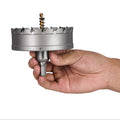 4" Carbide Hole Saw, 3-Flat Shank, 1 pc