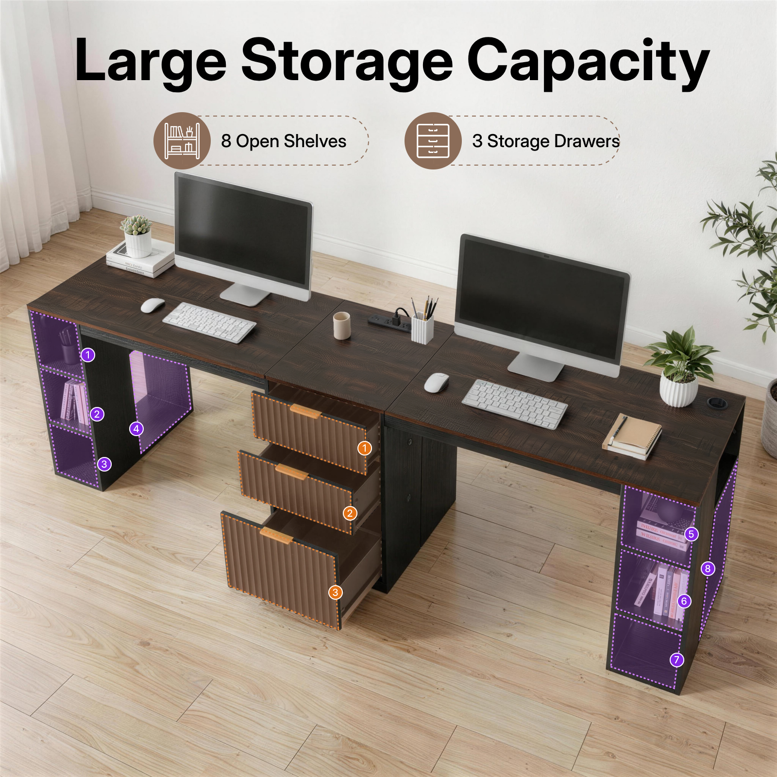 Double Workstation, Black