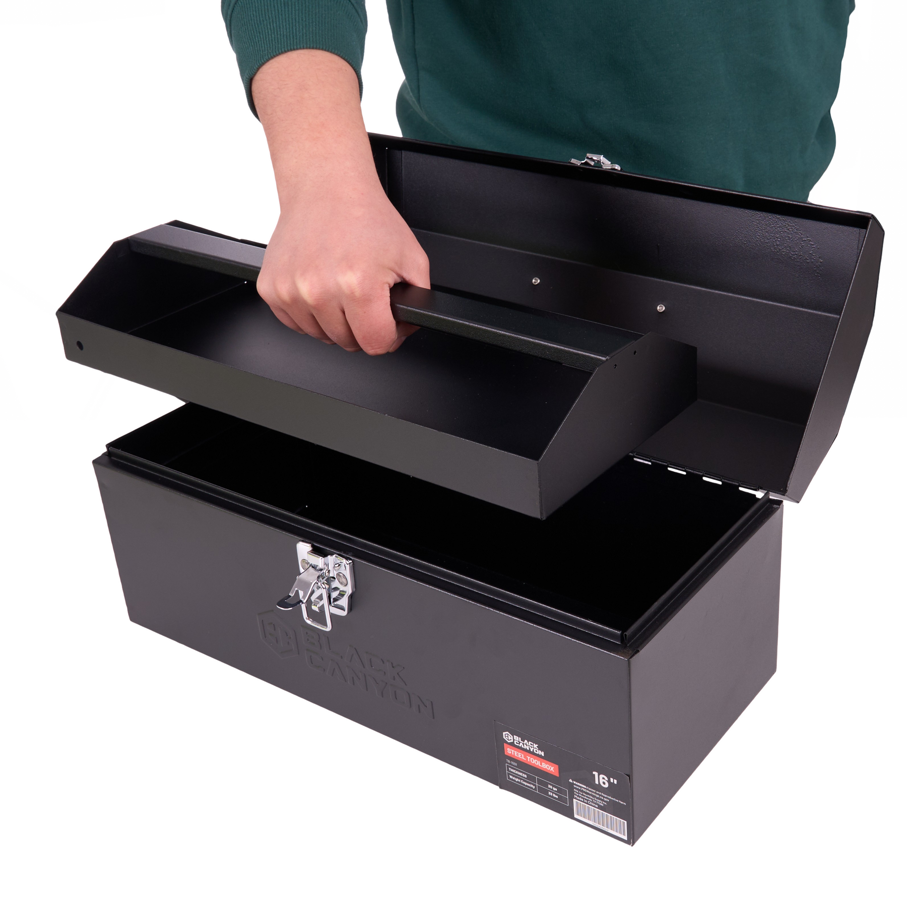 16 inch Portable Steel Tool Box