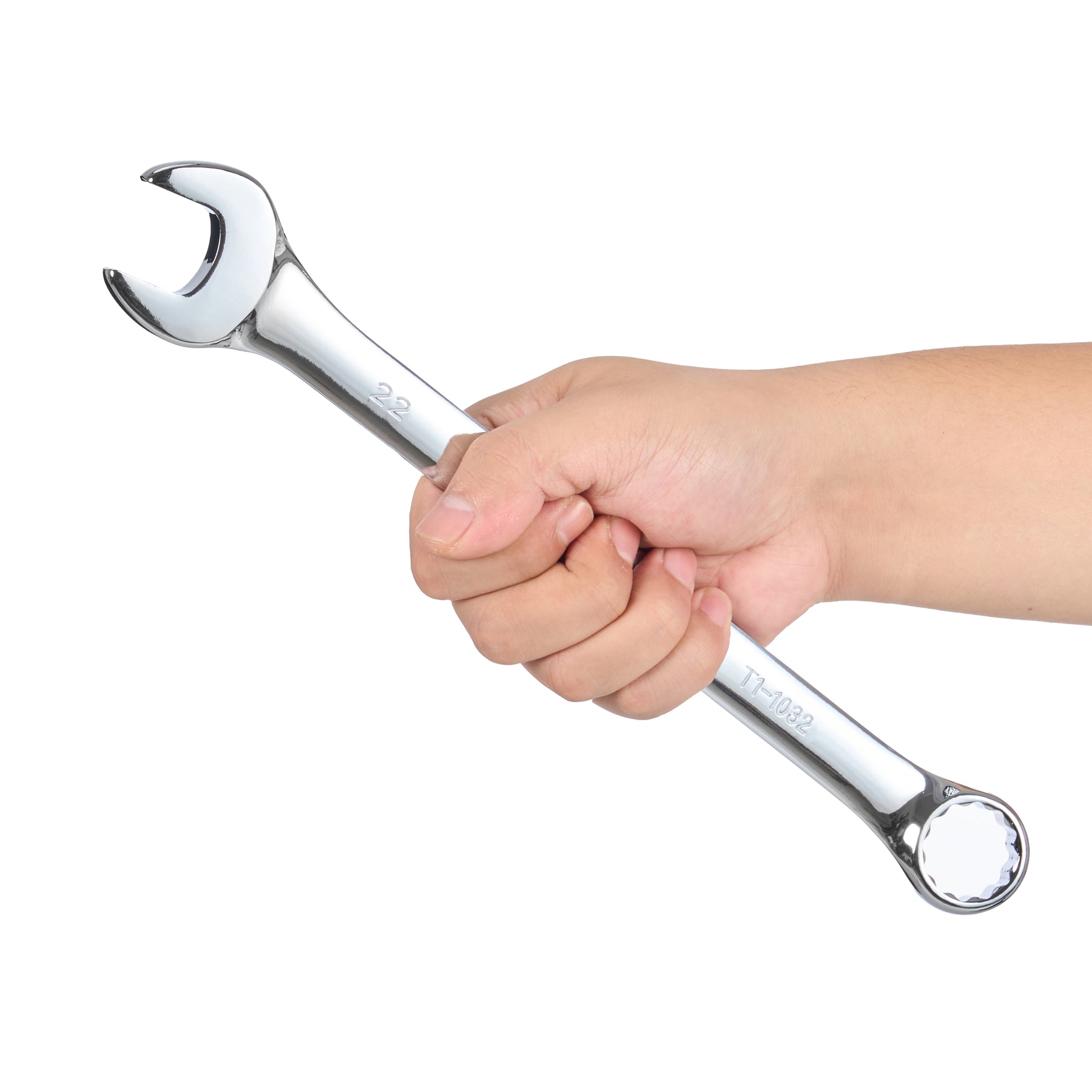 22mm Combination Wrench, 12-Point Box End & Hex Opening