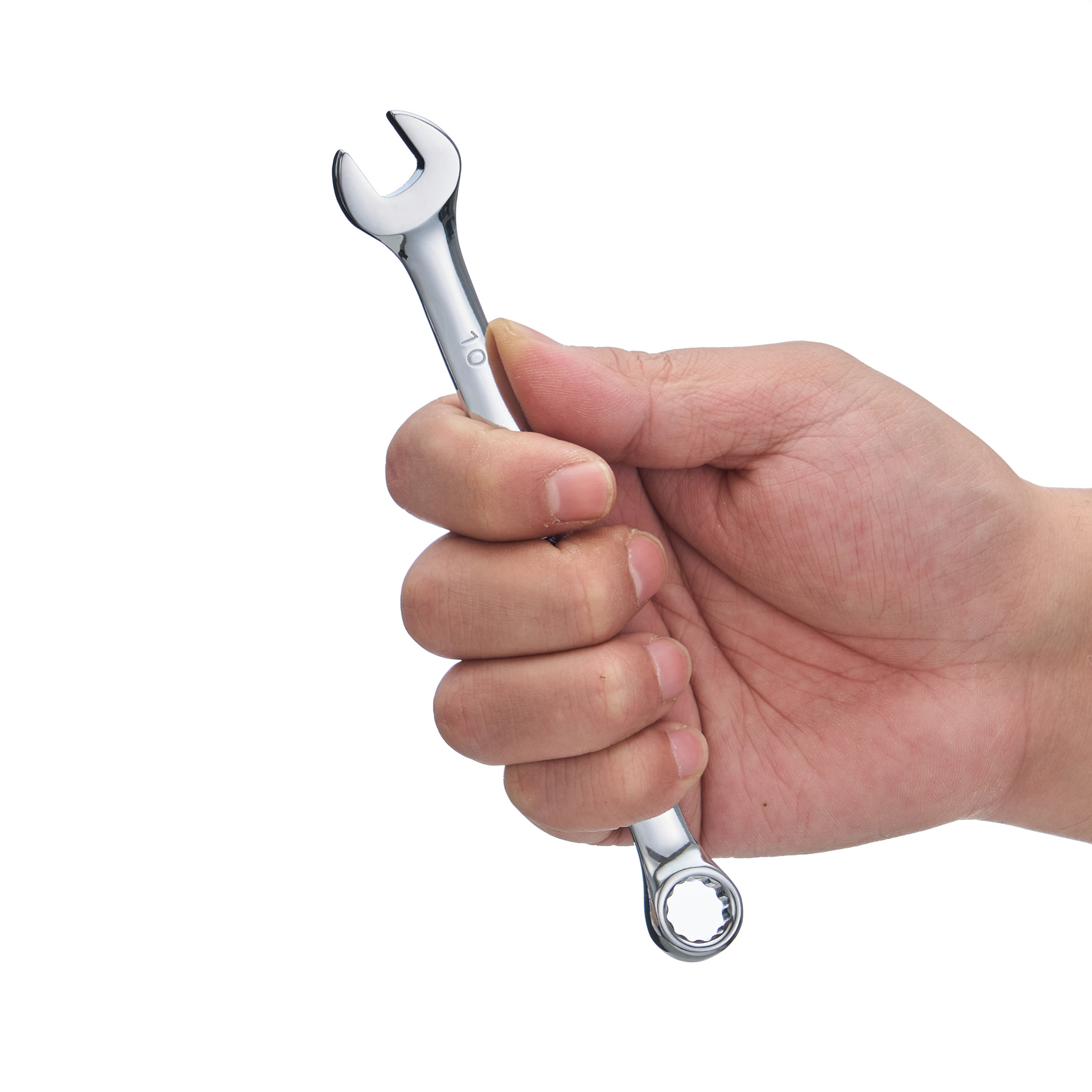 10mm Combination Wrench, 12-Point Box End & Hex Opening