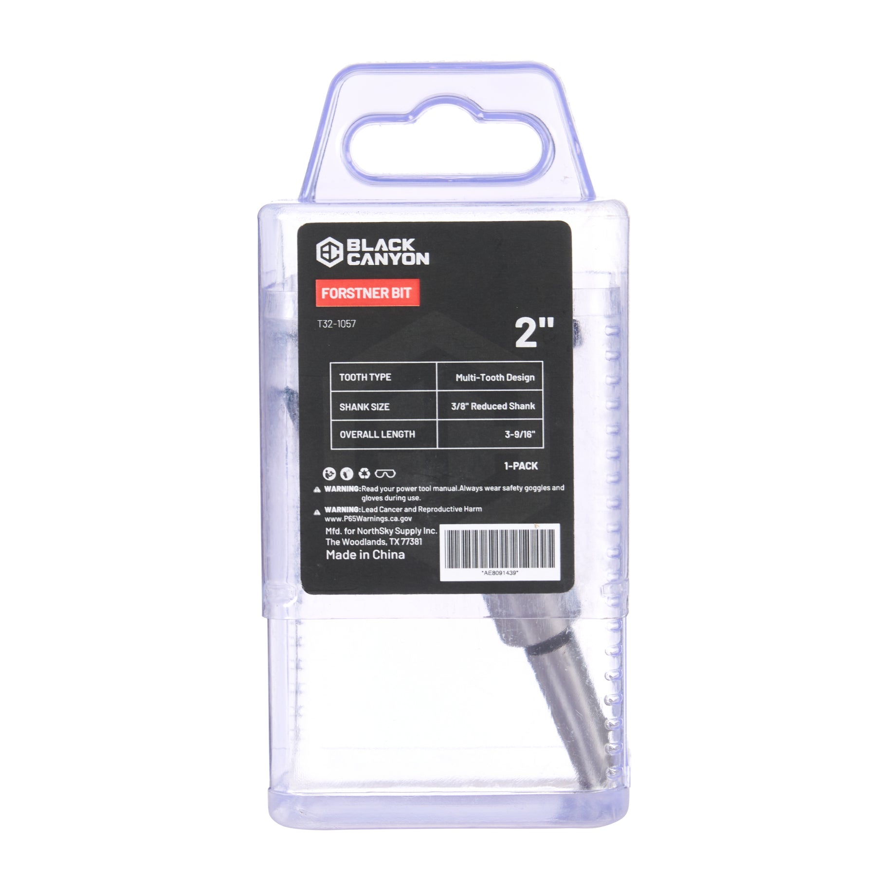 2" Forstner Bit, 1 pc