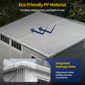 NORTHSKY 8x6 FT Resin Storage Shed with Floor, Outdoor Shed for Backyard