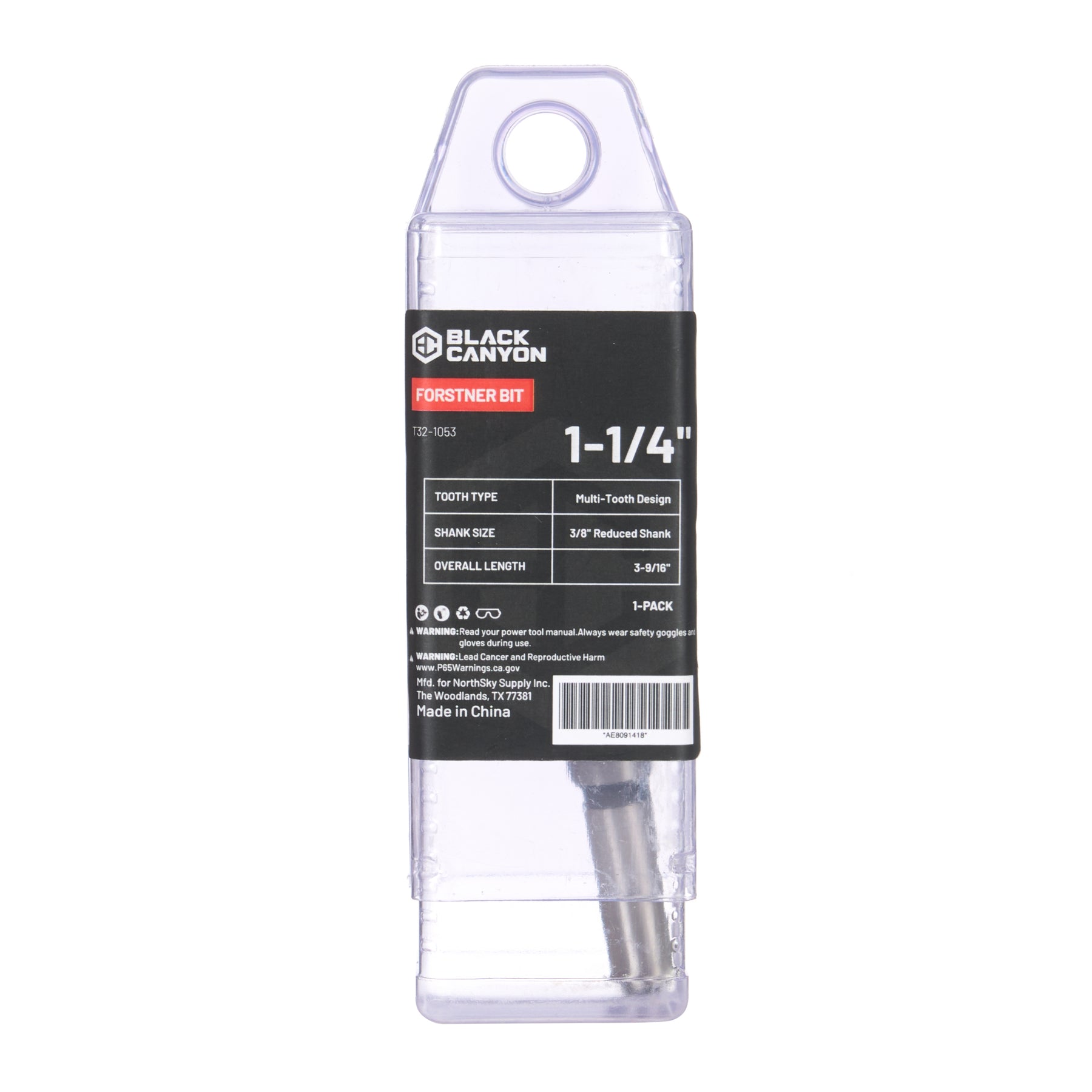 1-1/4" Forstner Bit, 1 pc