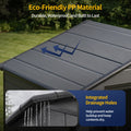 NORTHSKY Outdoor Storage Shed, 6 x 4.5 FT Plastic Storage Shed with Floor