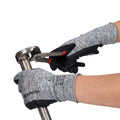 Nitrile Dipped Knit Gloves, XXL/11, Foam, Gray/Black, 12 Pairs