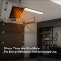 Garage Heater 10000W Electric Fan-forced Heater - Wall/Ceiling Mount, Smart Temperature Control, Overheat Protection, Remote Control & Timer for Workshop, Garage, and Warehouse