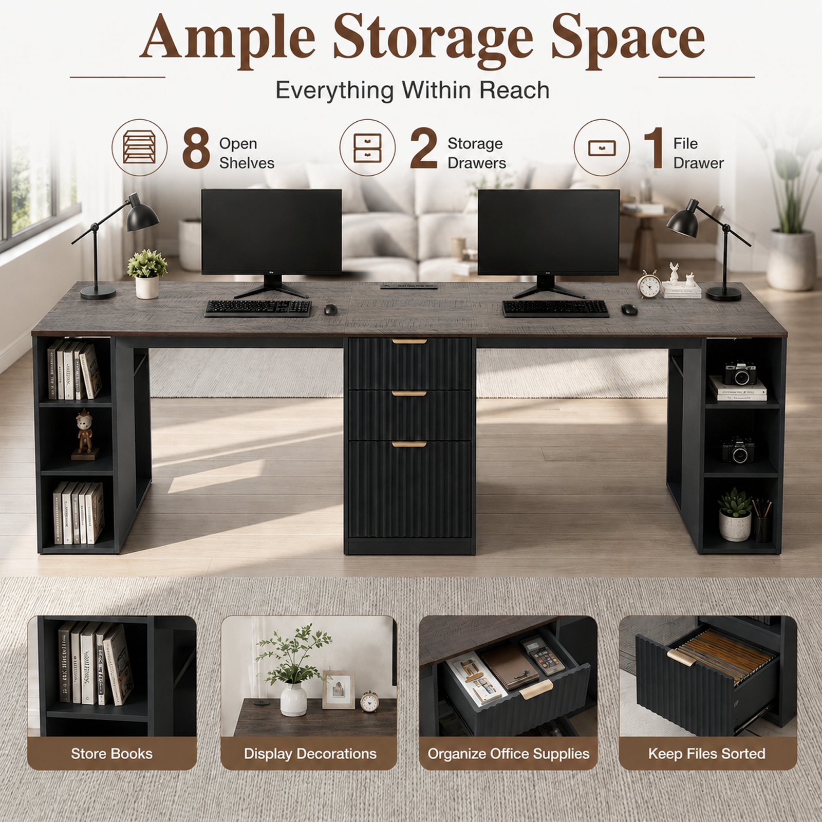 Double Workstation, Black