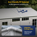 NORTHSKY 10x6 FT Shed with Floor, Large Resin Storage Shed with Windows