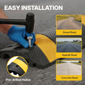 4 ft Speed Bump with Installation Kits