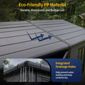 NORTHSKY 8x6 FT Resin Storage Shed with Floor, Outdoor Shed for Backyard