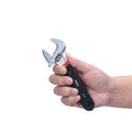 6 in Adjustable Wrench, 15/16 in Jaw Capacity, Chrome Finish