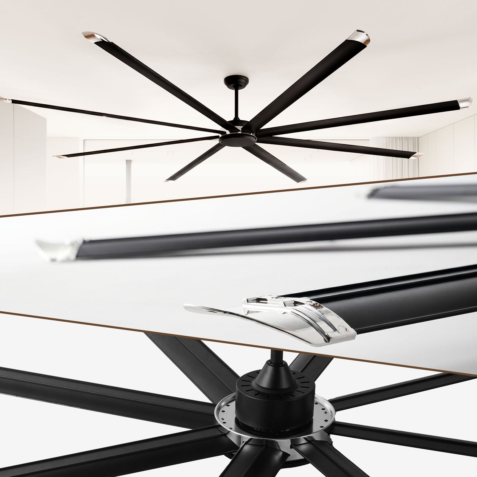 120" Ceiling Fan without Light