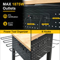 Workbench, 60" x 24", Adjustable Height, 2300 Lbs Capacity