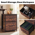 Compact Height-Adjustable Desk, Brown