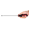 Slotted Extended Length Screwdriver 1/4 in, Soft Grip Ergonomic Handle, 8 in Shank, 12-5/16 in Overall