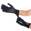 Cut-Resistant Gloves, XL/10, Smooth, Black, Cut Level A4, 12 Pairs