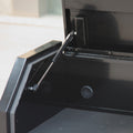 Flip-Top Chest, 3 Drawers, 27" x 18", Black