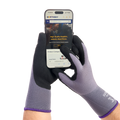 Sandy Nitrile Dipped Knit Gloves, XXL/11, Gray / Black, 12 Pair