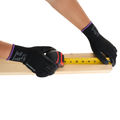 Polyurethane Dipped Knit Gloves, 13ga, XXL/11, Black, 12-Pairs