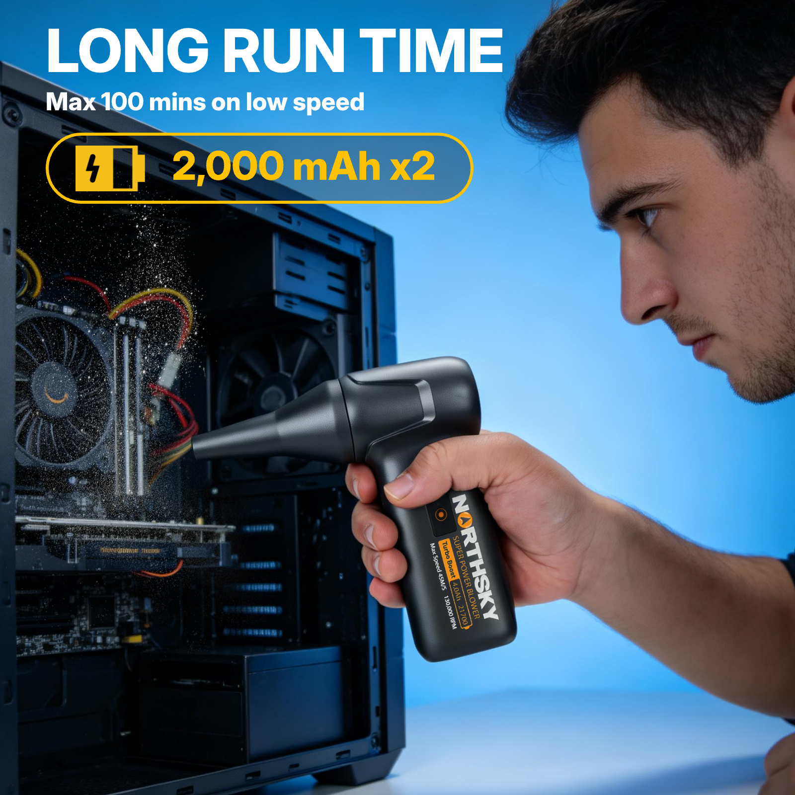 Rechargeable Super Power Blower,  130,000 RPM