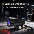 60,000 BTU Portable Forced Air Propane Heater - 10 ft Hose & Regulator Included, Adjustable Torpedo Heater for Garage, Construction Sites, Jobsite, Patio