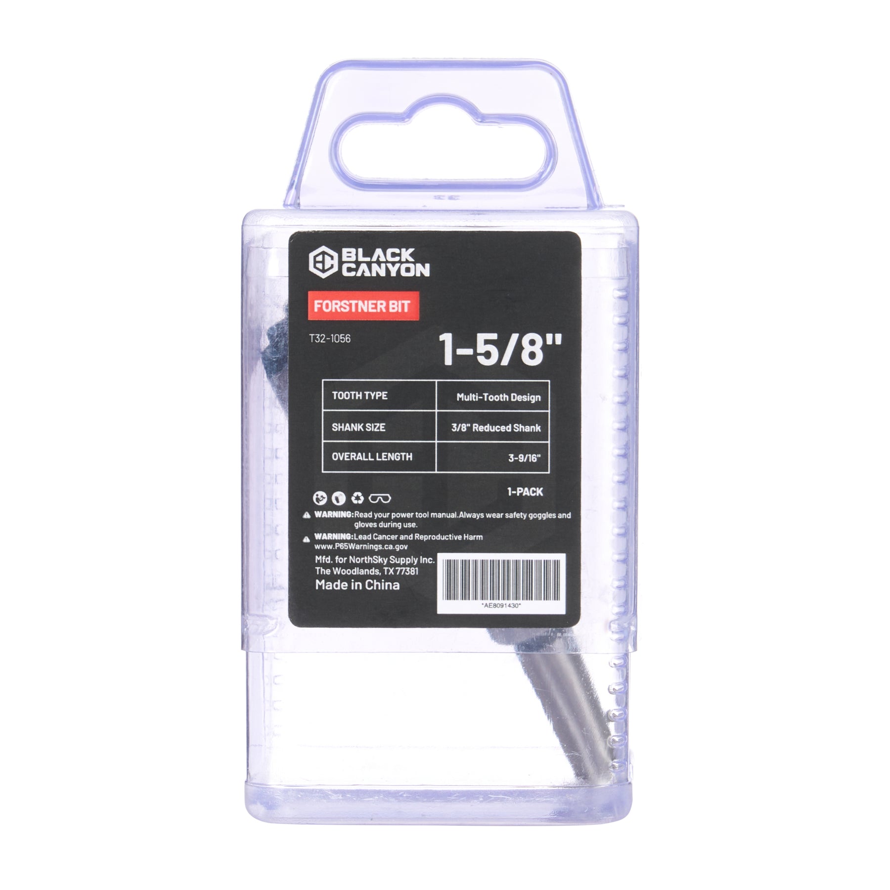 1-5/8" Forstner Bit, 1 pc