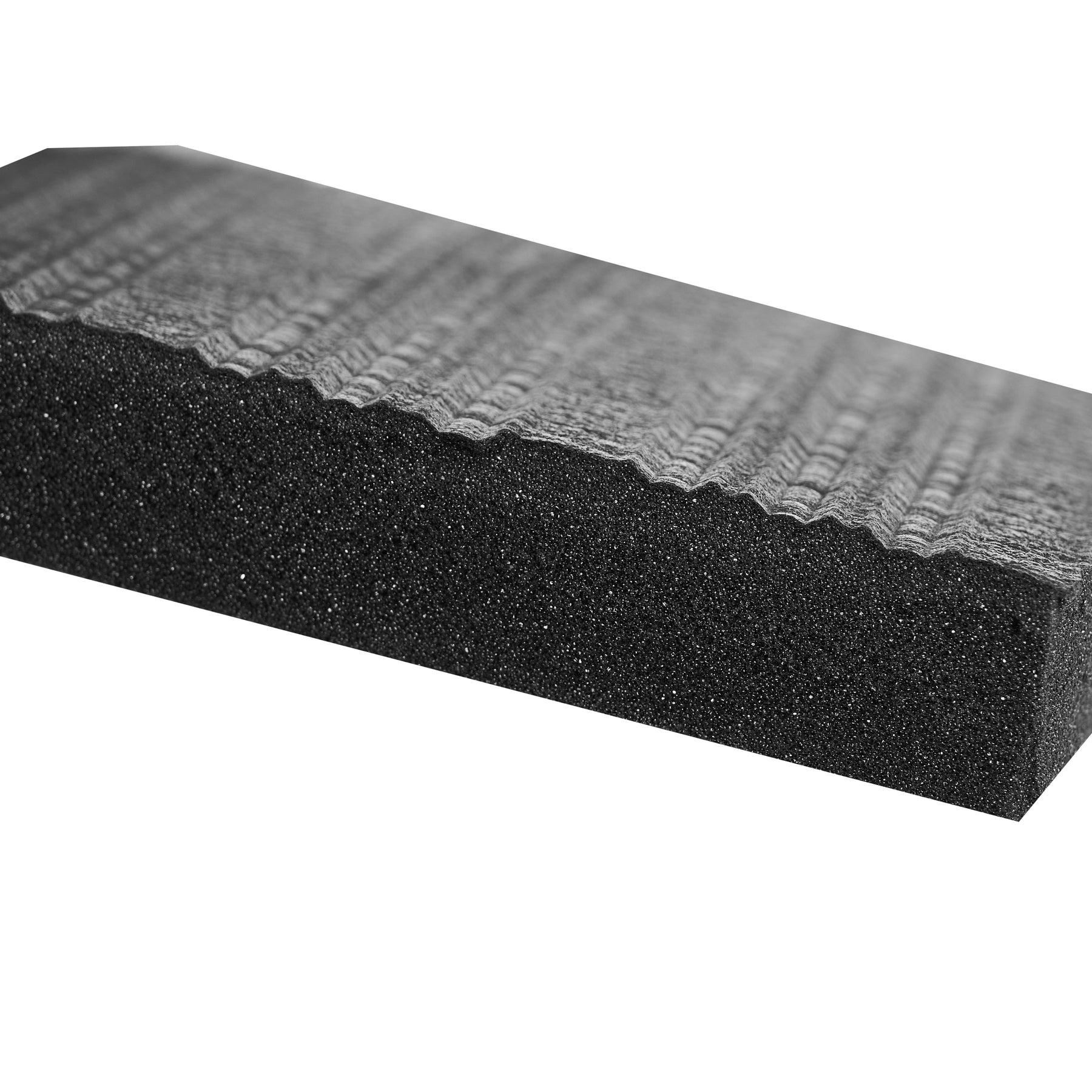 Ribbed Anti-Fatigue Mat, 3 x 5 ft, 5/8 in Thick, Black
