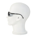 Half-Frame Safety Glasses, I/O Light Smoke, Anti-Scratch, Anti-Fog, Adjustable Arms, Black