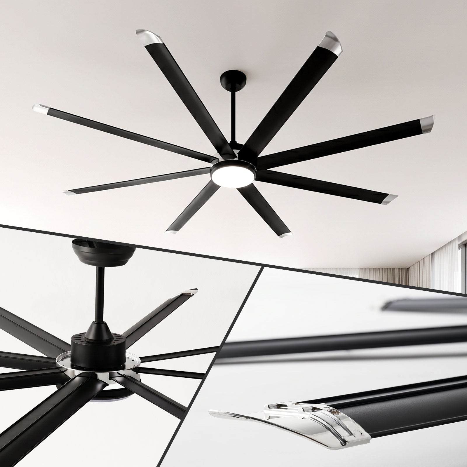 95" Ceiling Fan with Light