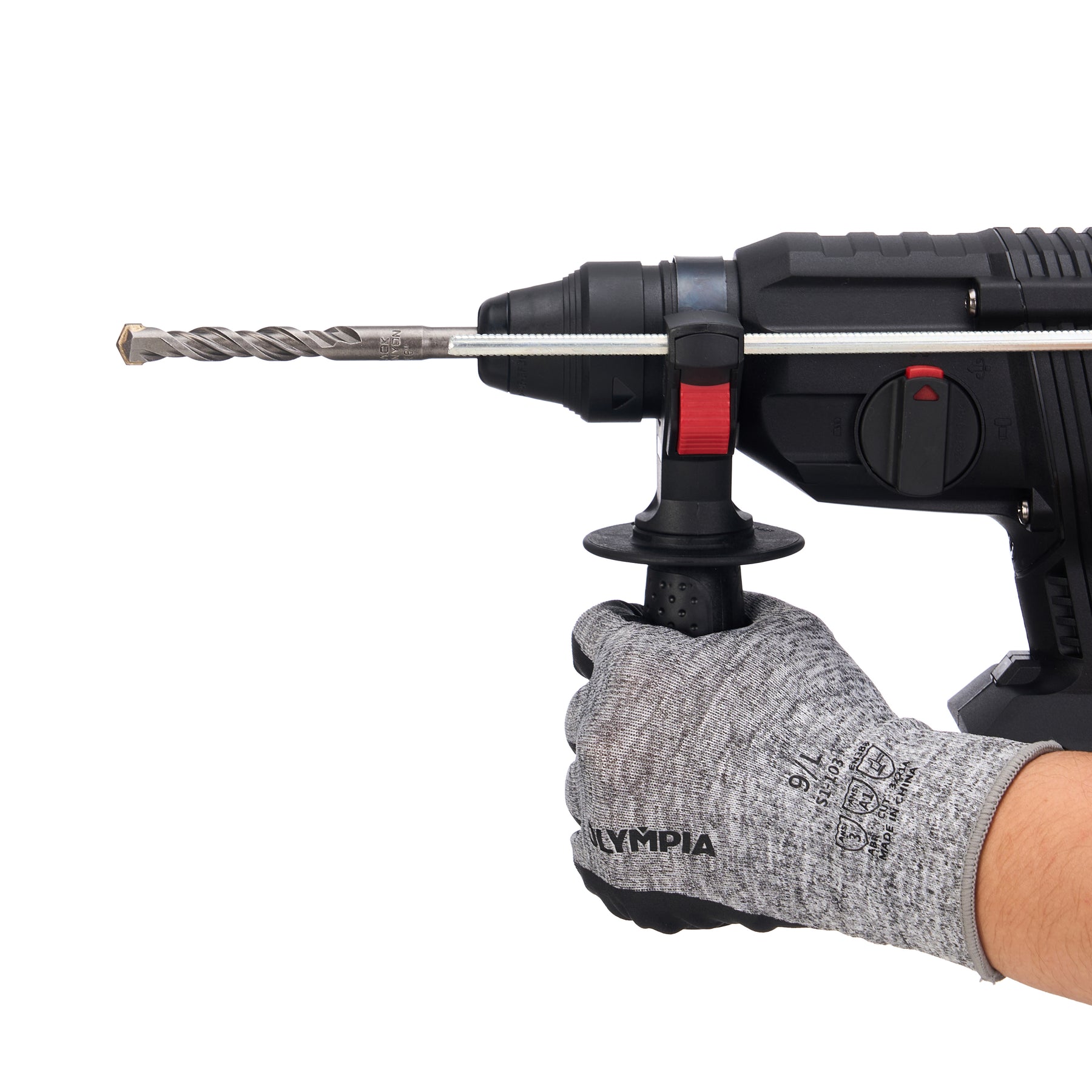 1/2 in Rotary Hammer Drill Bit, 4 in Max Drilling Depth, SDS-Plus, 1 pc