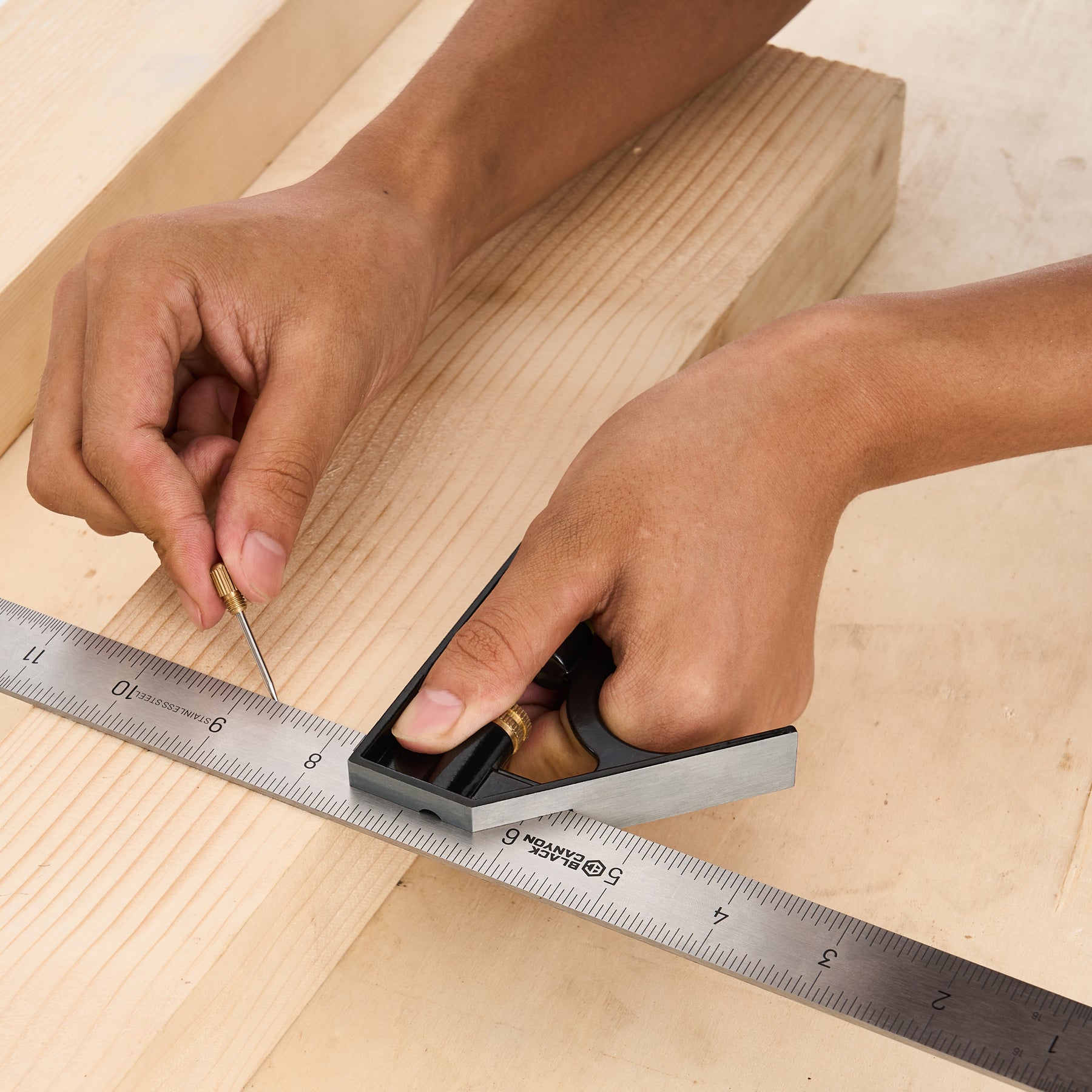 12 in Combination Square, Stainless Steel