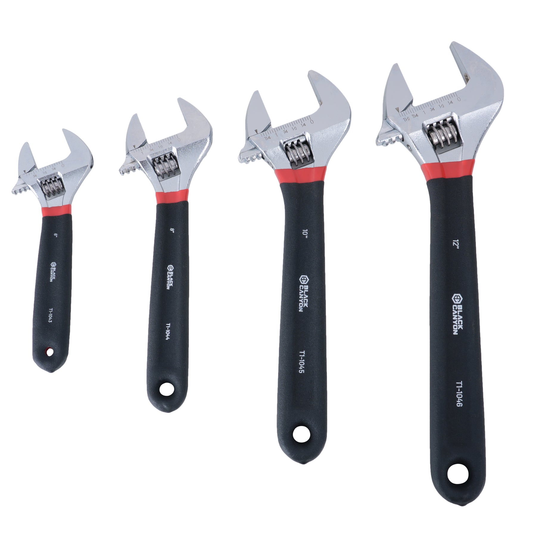 12" Adjustable Wrench w/ Comfort Grip, 1-5/8" Jaw Capacity