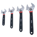 10 in Adjustable Wrench with Comfort Grip, 1-3/8 in Jaw, Chrome