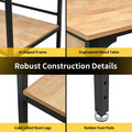 Workbench, 48" x 24", 1350 Lbs Capacity with Pegboard & Lighting