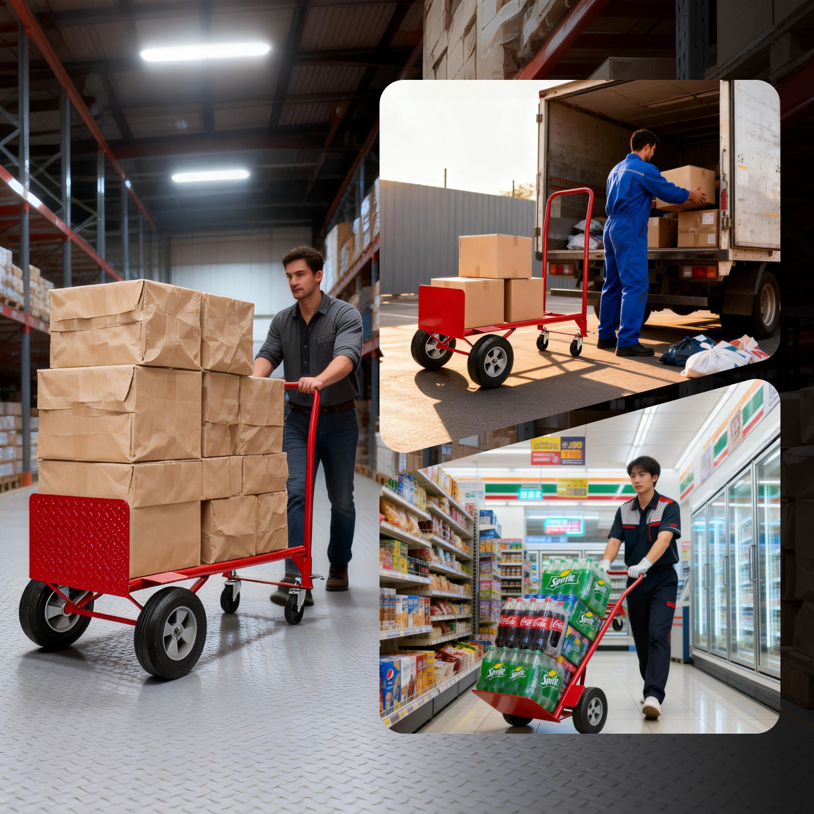 Convertible Hand Truck, 2-in-1, 660/990 lb. Capacity