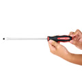 Slotted Extended Length Screwdriver 1/4 in, Soft Grip Ergonomic Handle, 8 in Shank, 12-5/16 in Overall
