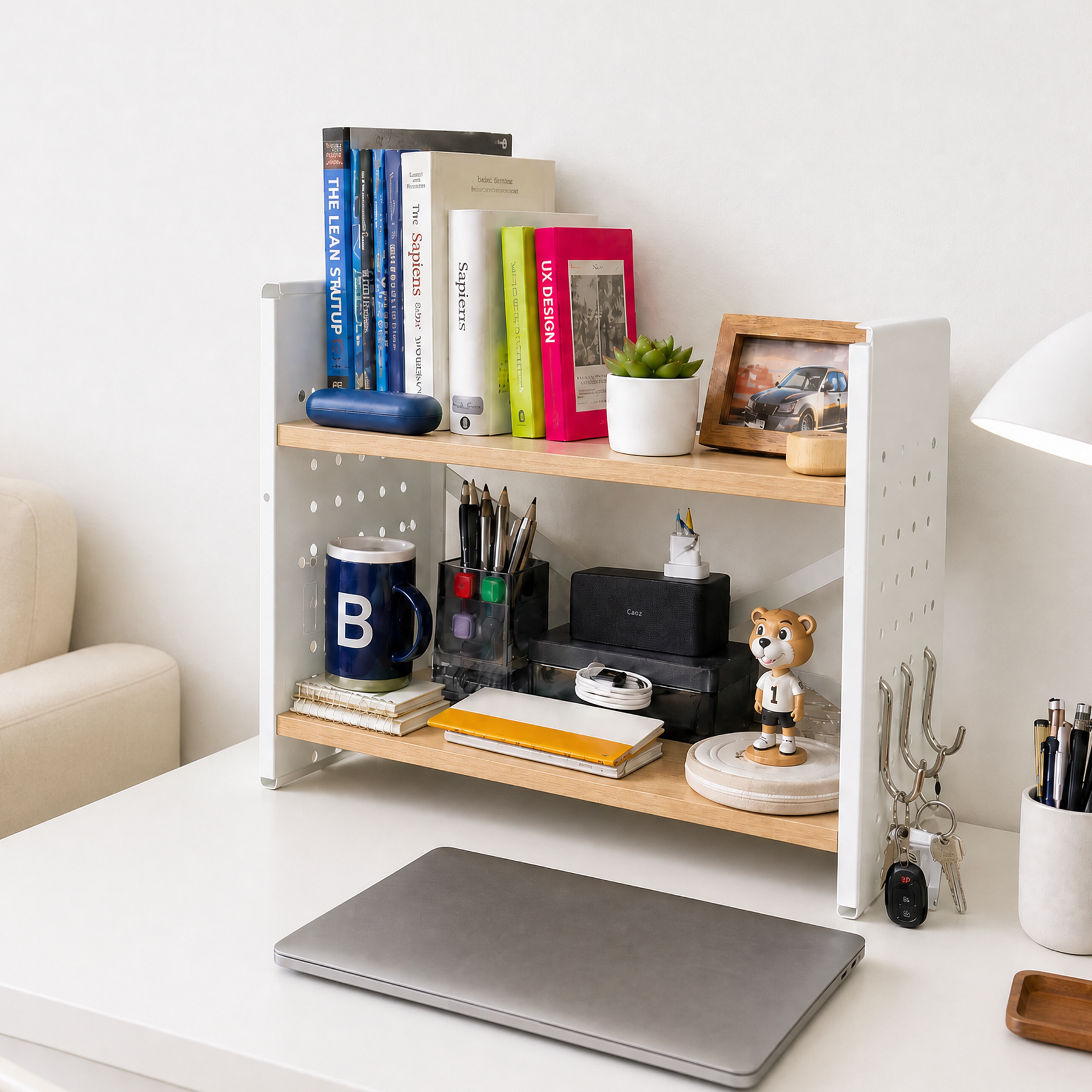 Computer Desk Storage Rack
