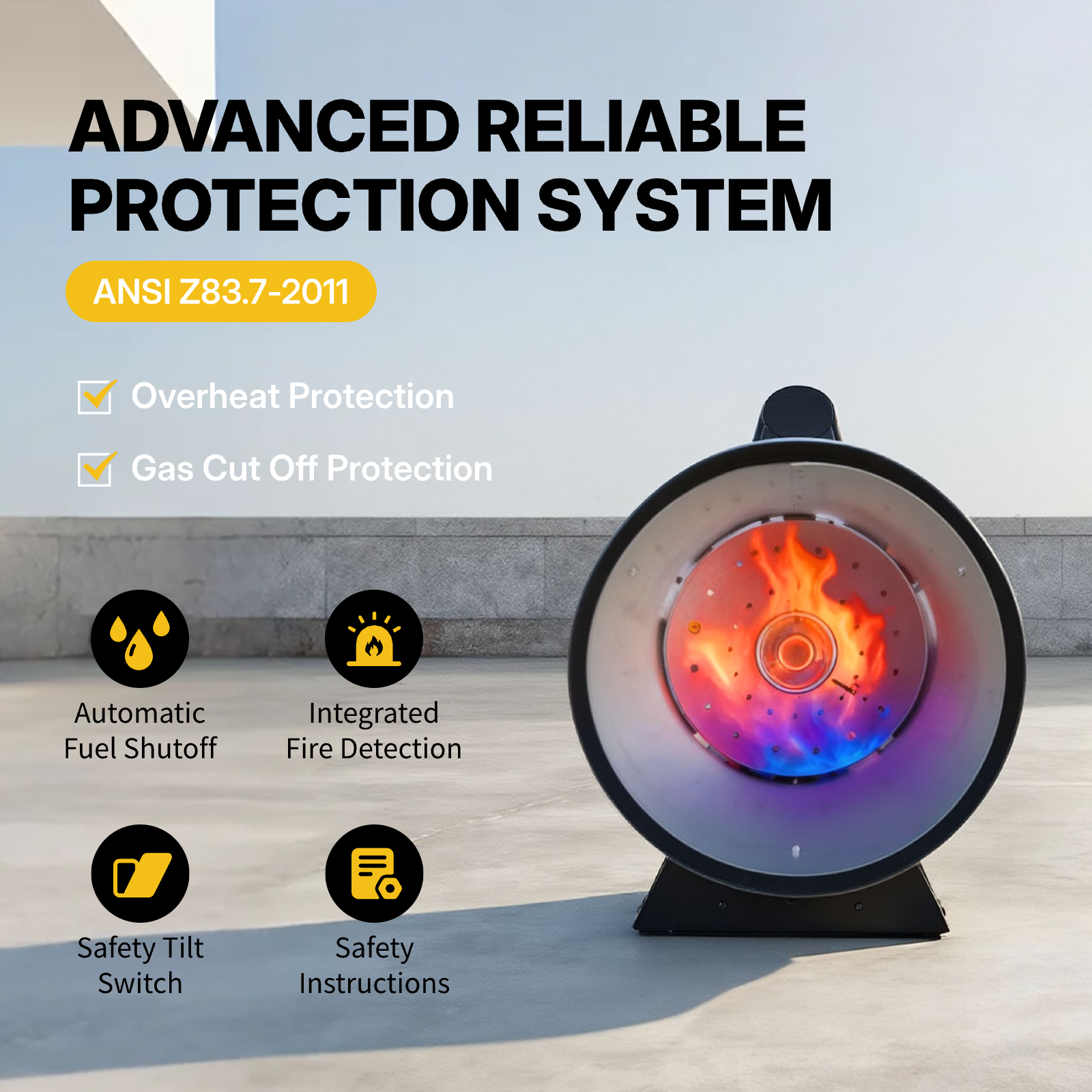 60,000 BTU Portable Forced Air Propane Heater - 10 ft Hose & Regulator Included, Adjustable Torpedo Heater for Garage, Construction Sites, Jobsite, Patio