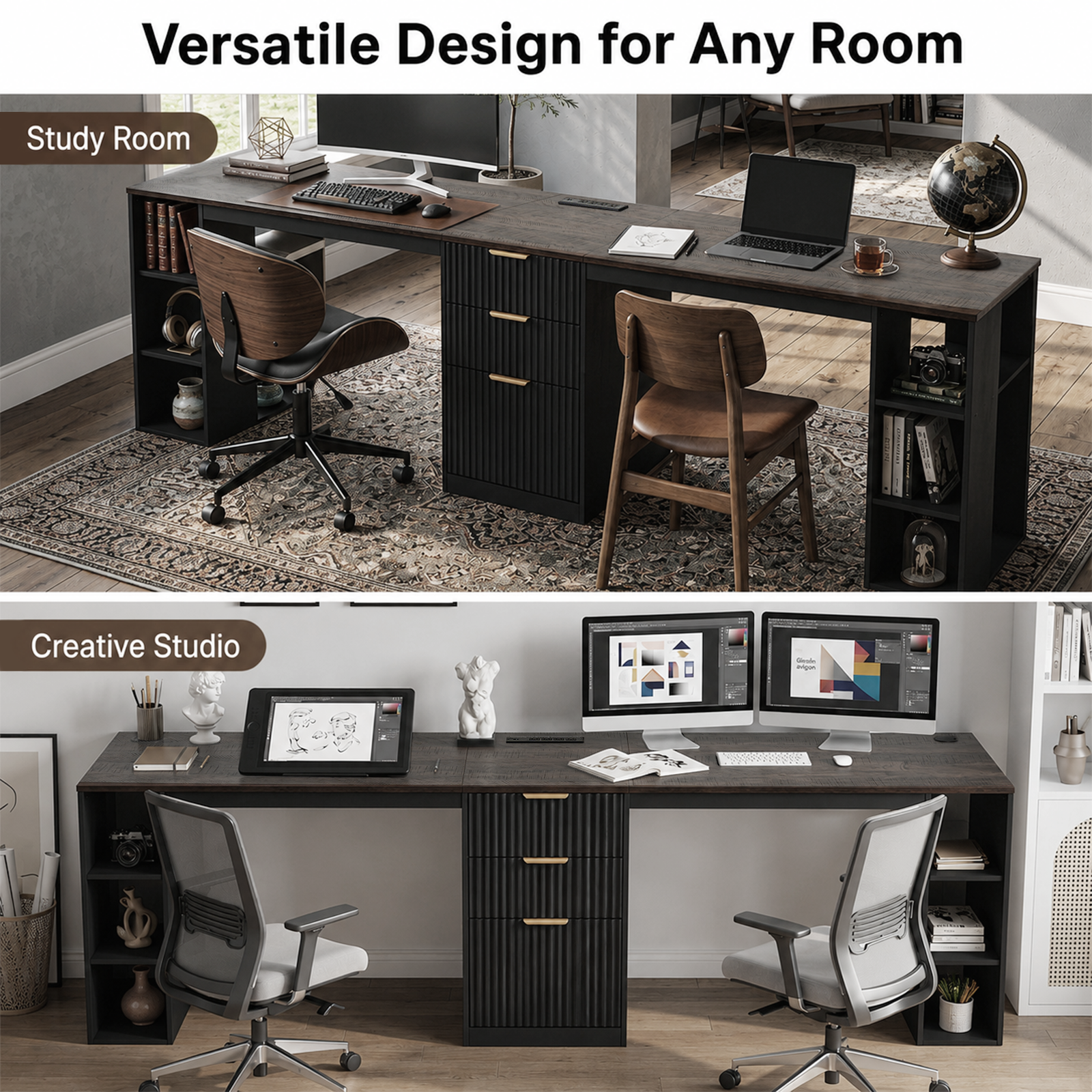 Double Workstation, Black