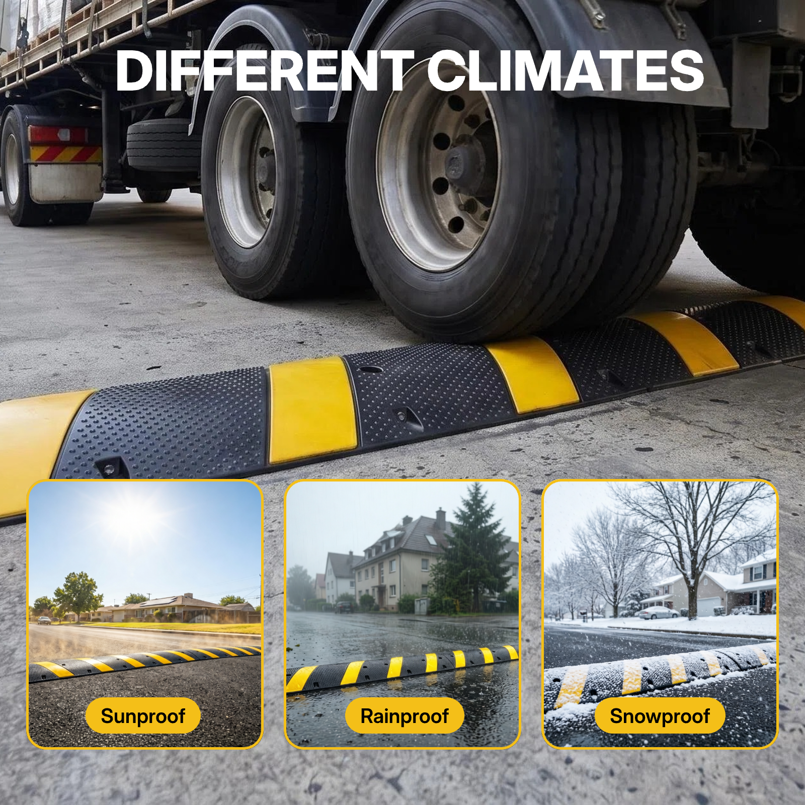 6 ft Speed Bump with Installation Kits